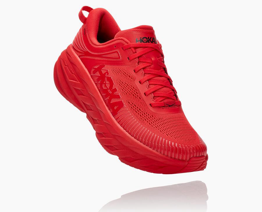 Tenis Hoka One One Masculino Vermelhas - Bondi 7 - 764-RTBDWZ